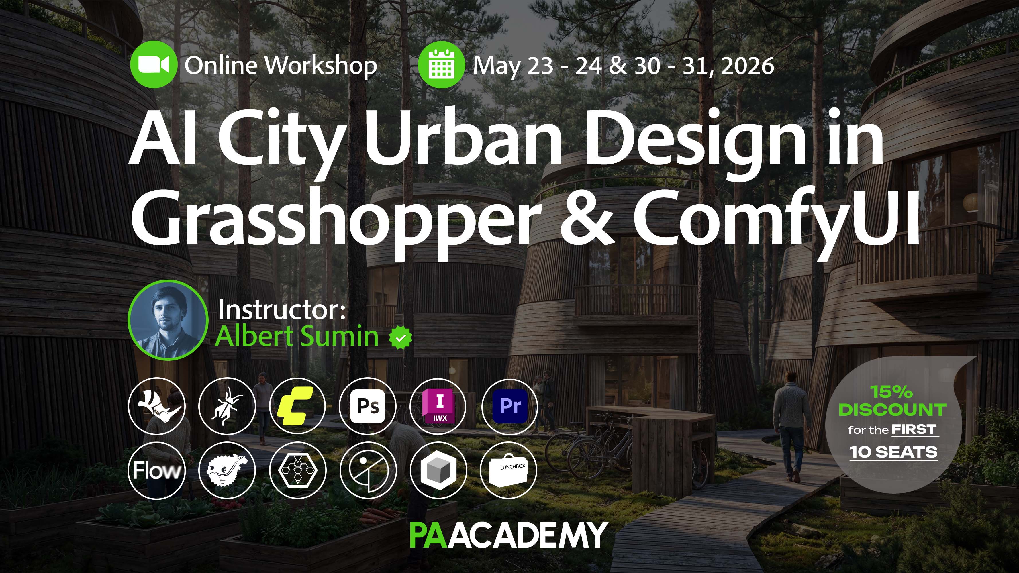 AI City Urban Design in Grasshopper & ComfyUI